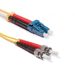 LC-ST Duplex patch kábel, OS2 9/125 µm (ITU-T G.652.D)
